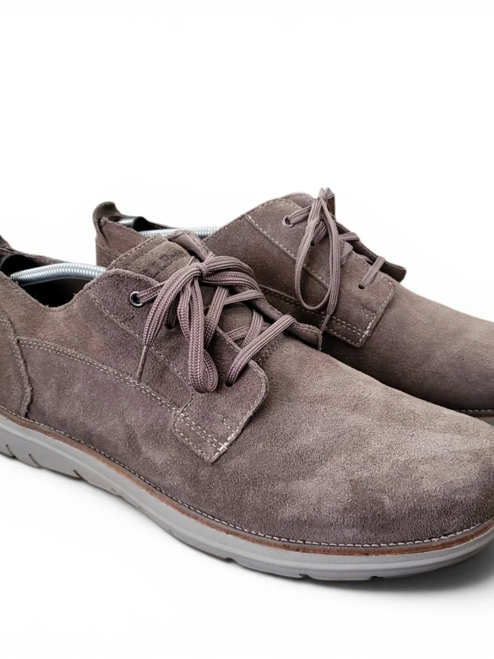 L.L.Bean Mill Creek Men's Size 14 Taupe Suede Casual Oxford Shoes 303572
